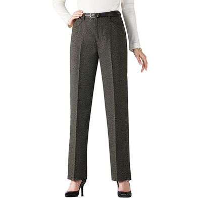 BELLUNA（ベルーナ）の「蓄熱保温ウール調千鳥柄パンツ（フルレングスパンツ）」