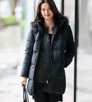 RANAN（ラナン）の「リアルファー付ダウンコート（ダウンコート・ジャケット・ベスト）」｜ブラック