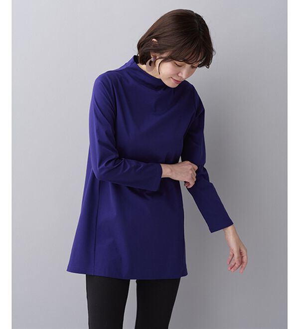 BELLUNA（ベルーナ）の「艶やかコットン１００％チュニック（チュニック）」｜詳細画像