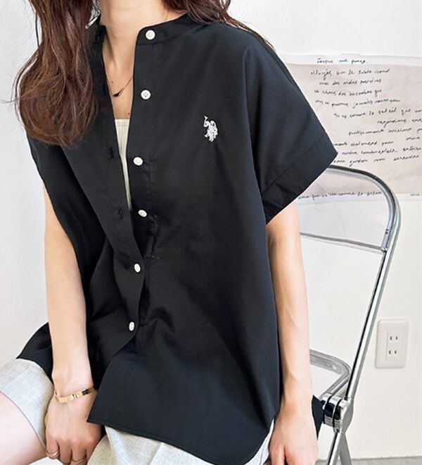 GeeRA（ジーラ）の「【ＵＳ．ＰＯＬＯ．ＡＳＳＮ】フレンチスリーブシャツ（シャツ）」｜詳細画像