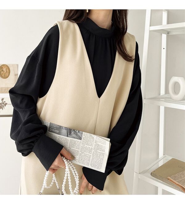 GeeRA（ジーラ）の「前後２ｗａｙボウタイブラウス（ブラウス）」｜詳細画像