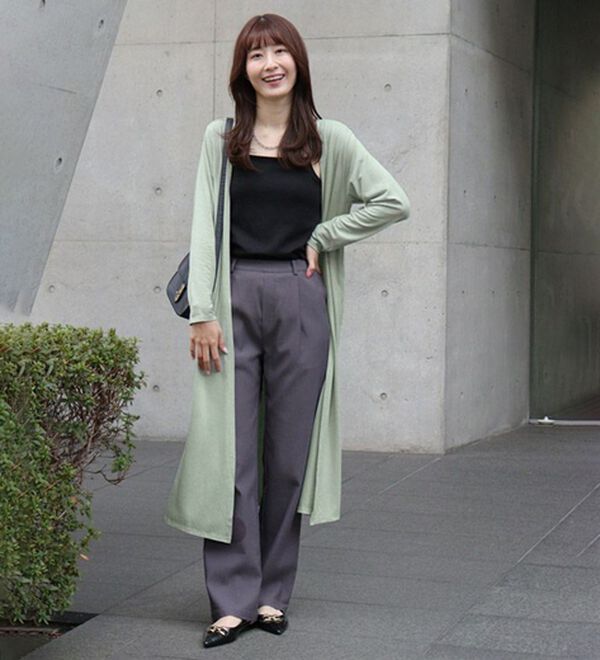 Pierrot（ピエロ）の「【Ｍ～３Ｌ】【選べる２丈】接触冷感トッパーカーディガン（その他カーディガン）」｜詳細画像