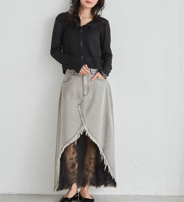 RANAN（ラナン）の「シアーリブカーディガン（その他カーディガン）」｜詳細画像