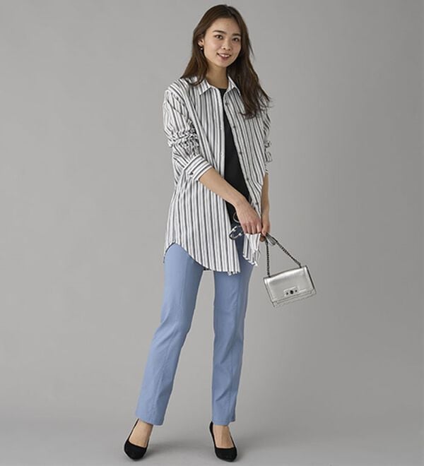 BELLUNA（ベルーナ）の「スラブ調ウルトラ美脚ストレッチパンツ（フルレングスパンツ）」｜詳細画像