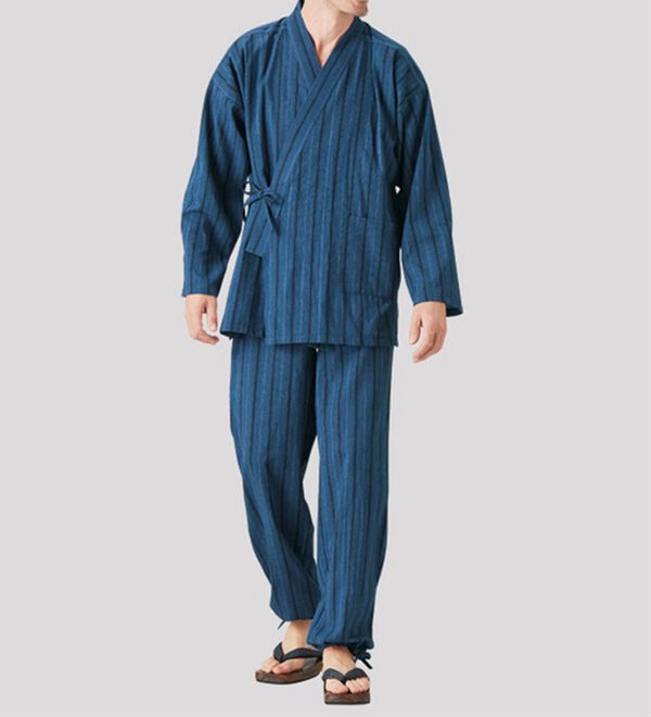 「さらっと快適しじら作務衣（メンズ和装・浴衣・和装グッズ）」｜詳細画像