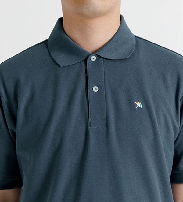 「＜アーノルド　パーマー＞ワンポイント刺しゅう鹿の子ポロシャツ（長袖・半袖）（メンズポロシャツ）」｜詳細画像