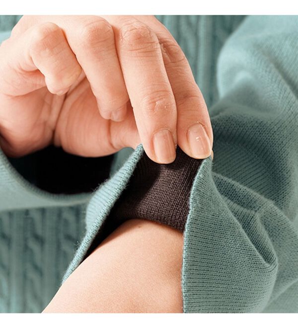 ルフラン（ルフラン）の「イージーケア！綿混ケーブルニット（ニット・セーター）」｜詳細画像