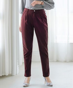 alotta（アロッタ）の「あったか裏起毛ストレッチテーパードパンツ（フルレングスパンツ）」｜詳細画像