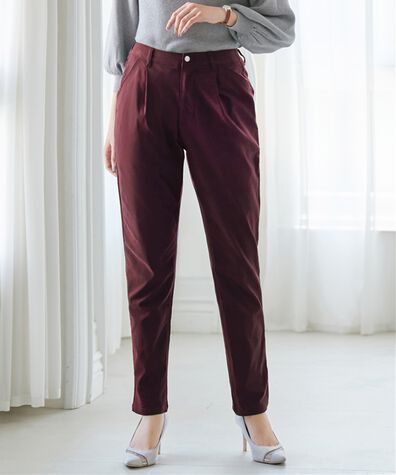 alotta（アロッタ）の「あったか裏起毛ストレッチテーパードパンツ（フルレングスパンツ）」