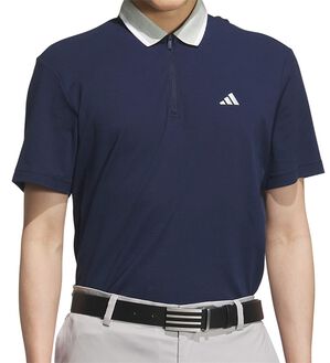 「＜ａｄｉｄａｓ＞アディゼロ　ツイストニット半袖ジップポロ（メンズポロシャツ）」｜詳細画像