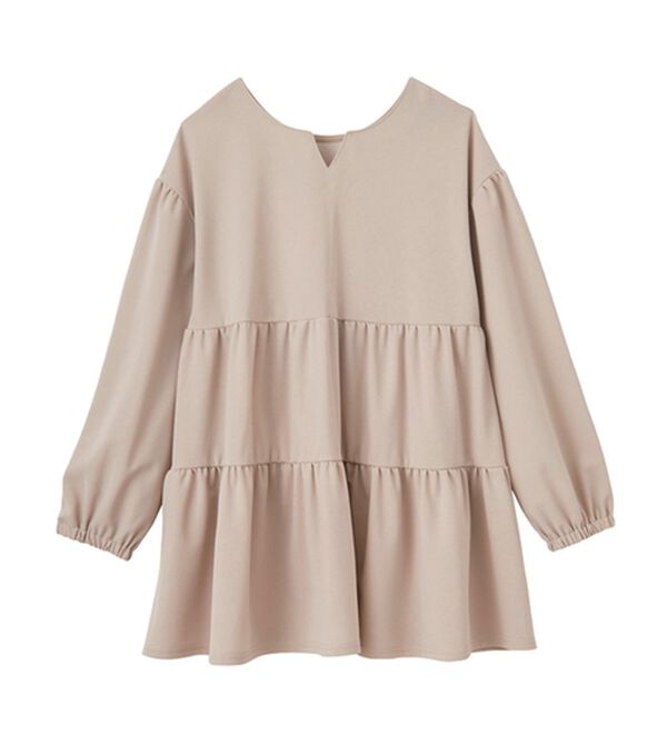 GeeRA（ジーラ）の「前後２ＷＡＹボリュームティアードブラウス（チュニック）」｜詳細画像