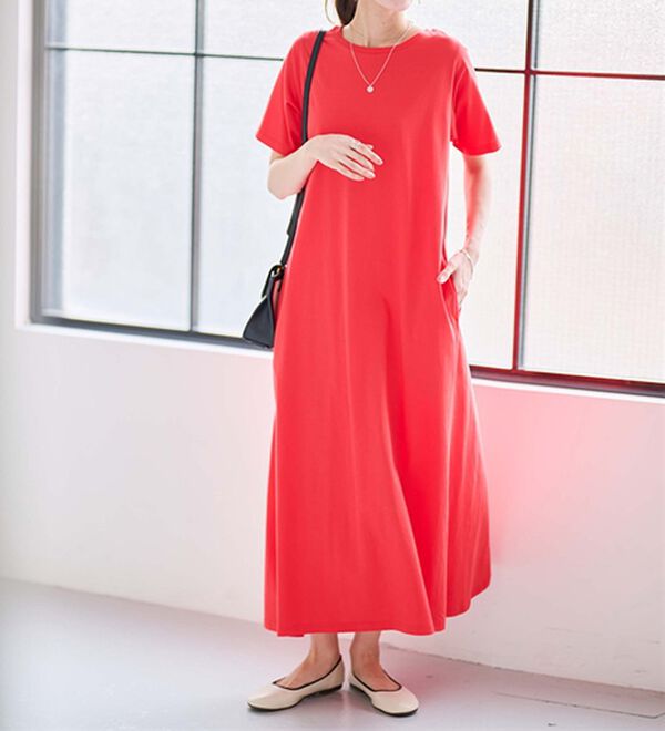 RANAN（ラナン）の「＜ＢＣ＞綿１００％ひんやりポケット付マキシワンピース（その他ワンピース）」｜詳細画像