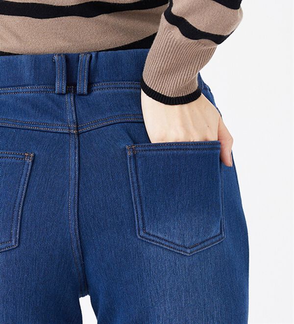 BELLUNA（ベルーナ）の「裏ベロアストレッチ素材レギンスパンツ（フルレングスパンツ）」｜詳細画像