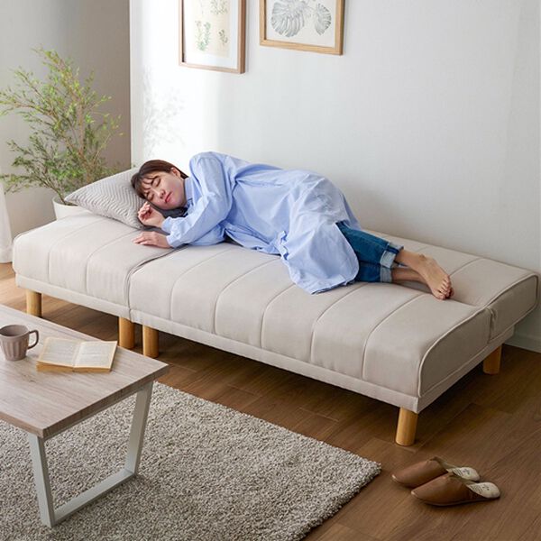 ソファーベッド ライトグレー 売場展開中！！！