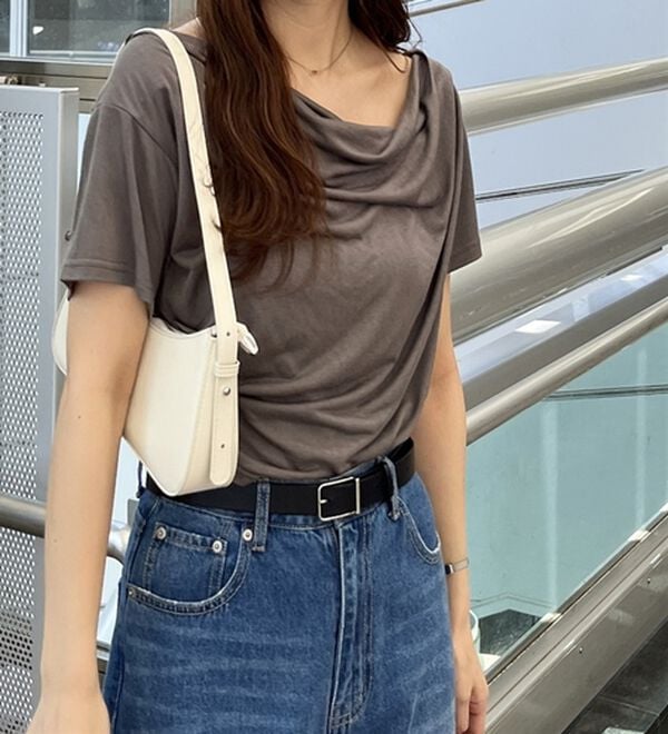 GeeRA（ジーラ）の「スラブシアーオフショルトップス（カットソー）」｜詳細画像