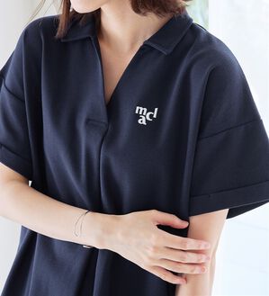 Viola e Viola（ヴィオラ エ ヴィオラ）の「【ｍａｒｉｅ　ｃｌａｉｒｅ　ＳＰＯＲＴ】スキッパーポロチュニック（チュニック）」｜詳細画像