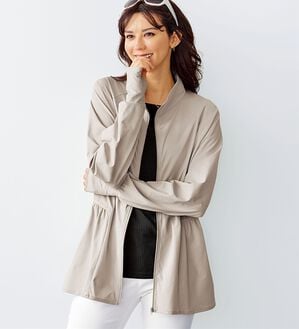 BELLUNA（ベルーナ）の「ギャザー切替ラッシュガードＵＶ対策ジャケット（パーカー）」｜詳細画像