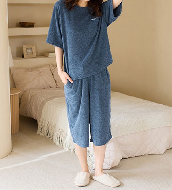 LAVIENNE（ラヴィエンヌ）の「【着るタオル】サラッと気持ちいい！パイルパジャマ（パジャマ・ルームウェア）」｜詳細画像