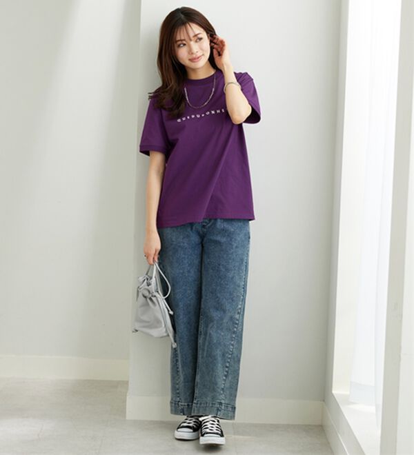 BELLUNA（ベルーナ）の「綿１００％大人顔サマ見えＴシャツ（Tシャツ）」｜詳細画像