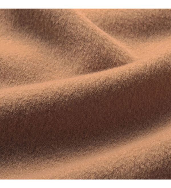 VINNO（ヴィノ）の「フーディストール付スタンドカラーコート（ハーフコート）」｜詳細画像