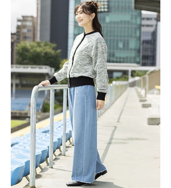 BELLUNA（ベルーナ）の「ツイード見えカーディガン（その他カーディガン）」｜詳細画像