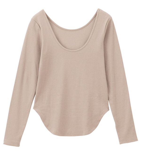 GeeRA（ジーラ）の「バックオープンリブトップス（カットソー）」｜詳細画像