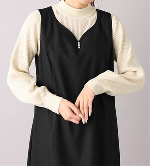 alotta（アロッタ）の「洗える！カシミヤタッチミニケーブルニット（ニット・セーター）」｜アイボリー