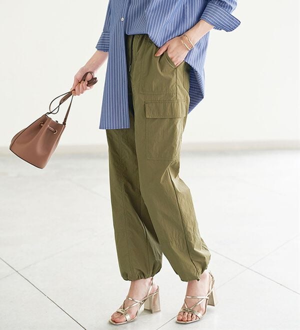 BELLUNA（ベルーナ）の「綿ナイロン素材カーゴパンツ（その他パンツ）」｜詳細画像