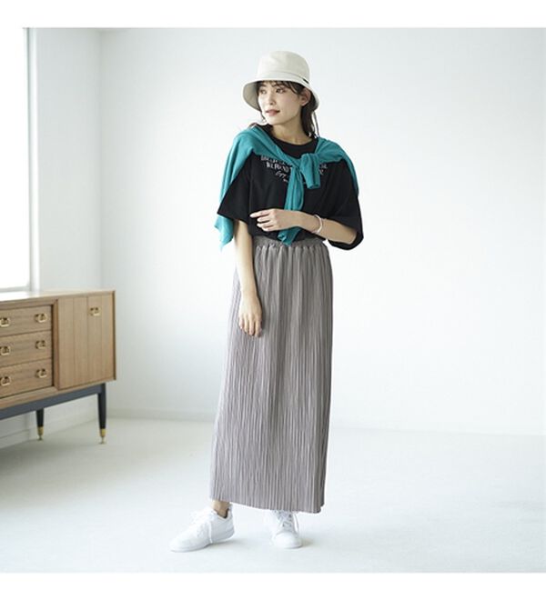 GeeRA（ジーラ）の「プリントチュニックＴシャツ（カットソー）」｜詳細画像