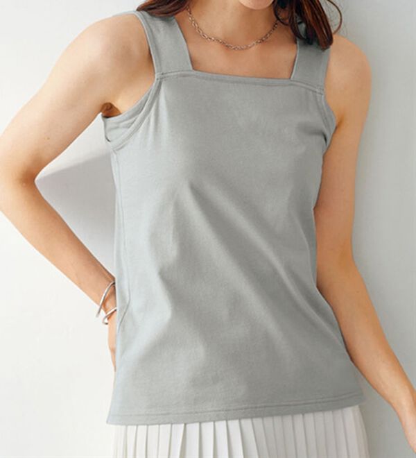 BELLUNA（ベルーナ）の「ブラ紐が見えない吸汗速乾タンクトップ（タンクトップ・キャミソール）」｜詳細画像