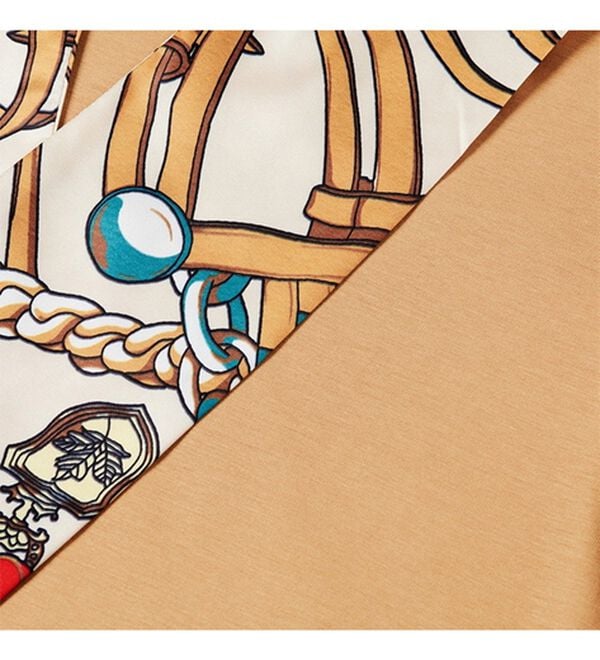 RANAN（ラナン）の「スカーフ付キレイ見えカットソーブラウス（ブラウス）」｜詳細画像