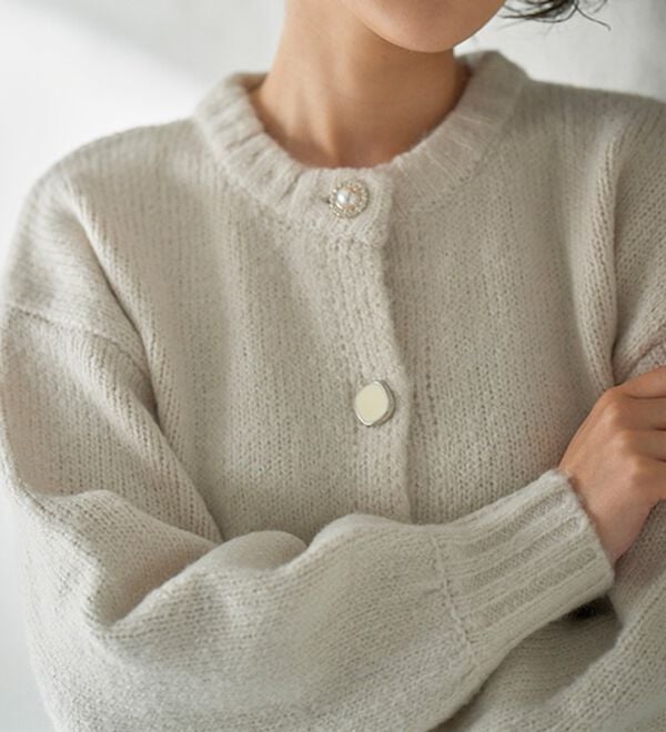 RANAN（ラナン）の「色々レトロボタンカーディガン（ニットカーディガン）」｜詳細画像