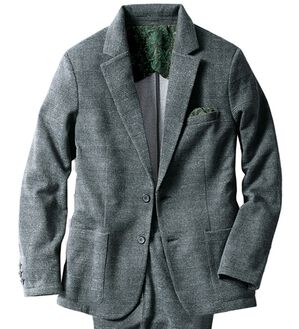 「お洒落に決まるウール調ジャケット（メンズジャケット）」｜グレー