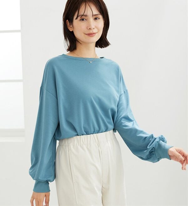 BELLUNA（ベルーナ）の「ロンＴ以上、スウェット未満！ゆったり抜け感プルオーバー（カットソー）」｜詳細画像