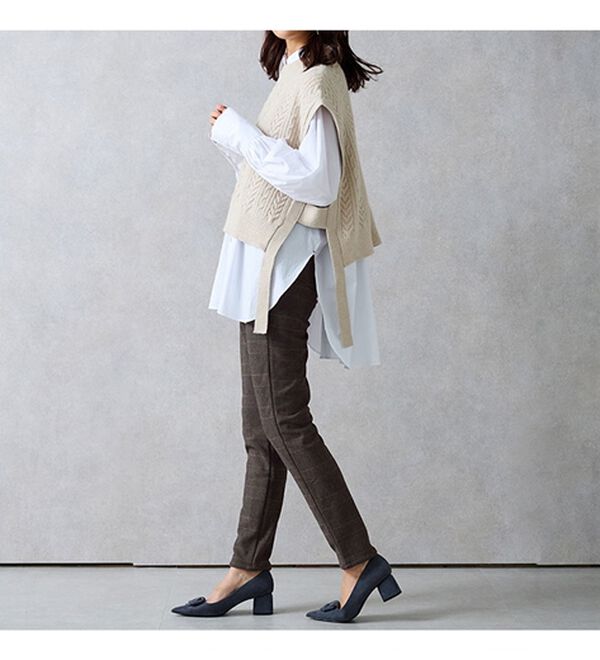 RANAN（ラナン）の「＋１０度素材！蓄熱保温裏起毛ストレッチスリムパンツ（フルレングスパンツ）」｜詳細画像