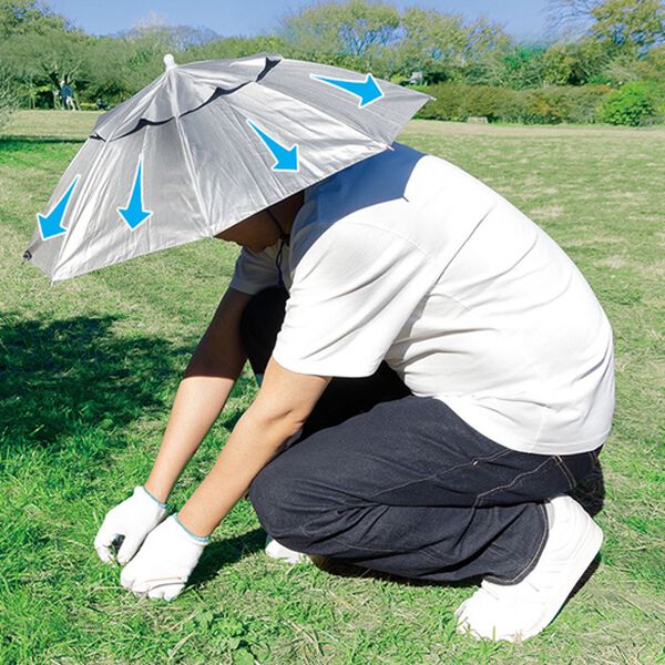 「両手が使える手ぶら傘　２本組（その他日用品・趣味雑貨）」｜詳細画像