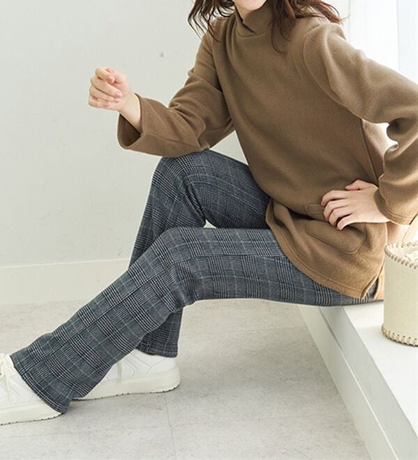 BELLUNA（ベルーナ）の「まるではく毛布！静電防止付裏ファーイージーパンツ（フルレングスパンツ）」｜詳細画像