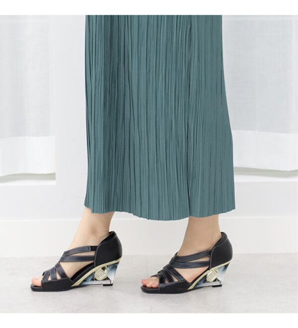 BELLUNA（ベルーナ）の「ジュエルヒールエレガントラインサンダル（パンプス）」｜詳細画像