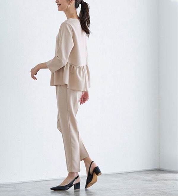 Pierrot（ピエロ）の「【選べる丈】大人のフリルセットアップ（セットアップ）」｜詳細画像