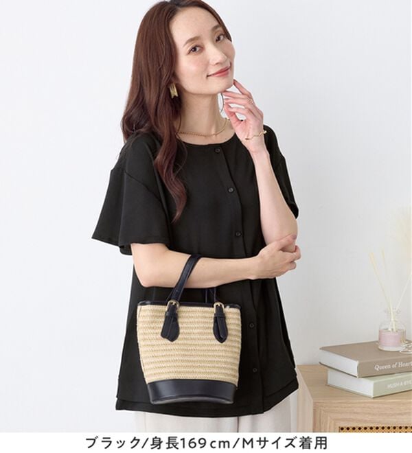 Viola e Viola（ヴィオラ エ ヴィオラ）の「さらさらＥＡＳＹ　Ａラインチュニックブラウス（チュニック）」｜詳細画像