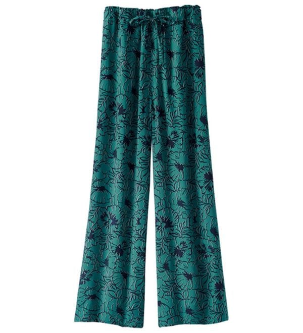 BELLUNA（ベルーナ）の「ヒンヤリ！レーヨン素材プリントワイドパンツ（ワイドパンツ・ガウチョ）」｜詳細画像