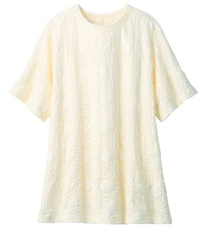 ルフラン（ルフラン）の「着る美人。レースジャカード（カットソー）」｜オフベージュ