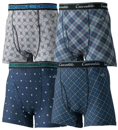 「【４枚組】＜クロコダイル＞革新設計！爽快ボクサーパンツ（メンズボクサーパンツ）」