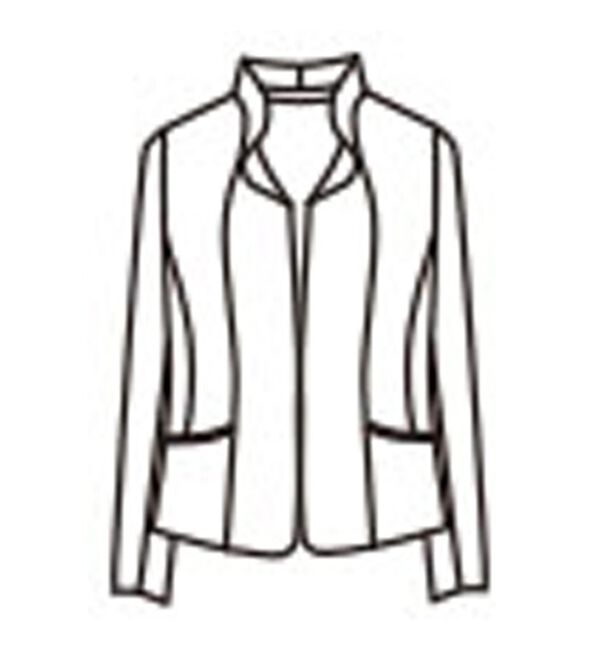 BELLUNA（ベルーナ）の「北陸ボーダージャカード素材ワンピースアンサンブル（ブラックフォーマル（喪服・礼服））」｜詳細画像