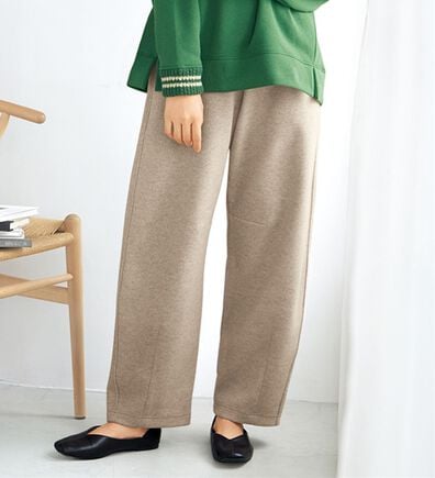 BELLUNA（ベルーナ）の「圧縮ニット素材コクーンワイドパンツ（ワイドパンツ・ガウチョ）」