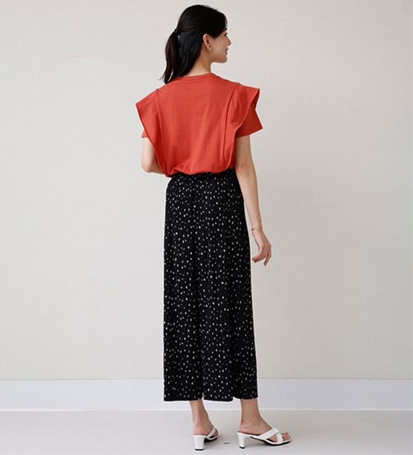 ルフラン（ルフラン）の「ちょい洒落＊ラッフルショルダーＴシャツ（Tシャツ）」｜詳細画像