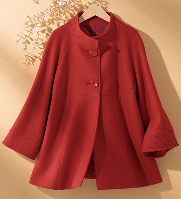 ルフラン（ルフラン）の「ウール調ステッチ使いジャケット（その他ジャケット）」｜テラコッタ