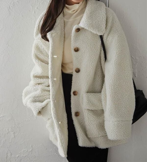 RANAN（ラナン）の「ステンカラーボアコート（ハーフコート）」｜詳細画像