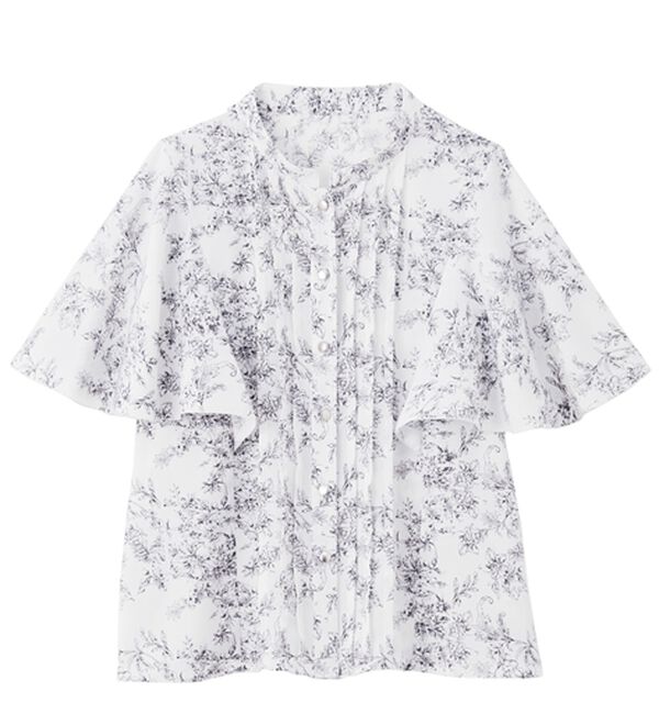 RANAN（ラナン）の「ひんやり！ピンタックフレアー袖ブラウス（ブラウス）」｜詳細画像