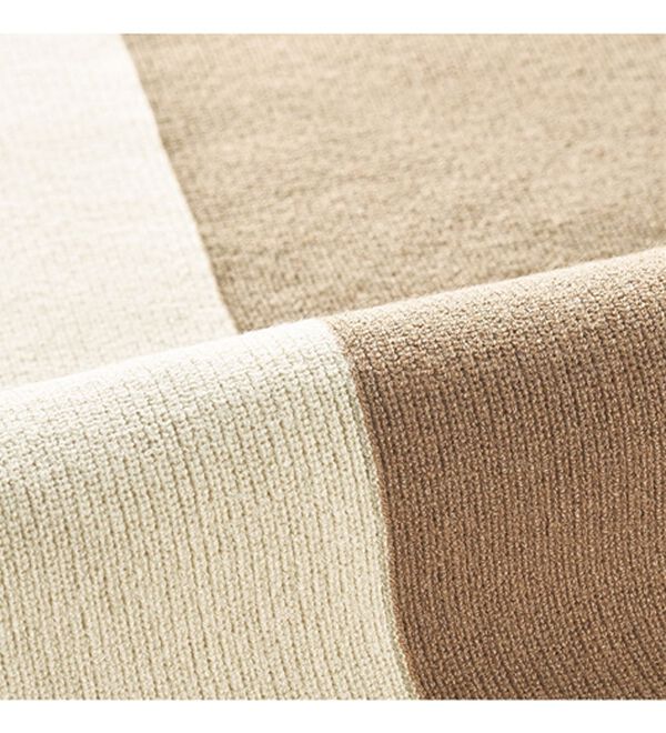 BELLUNA（ベルーナ）の「配色デザインニットプルオーバー（チュニック）」｜詳細画像